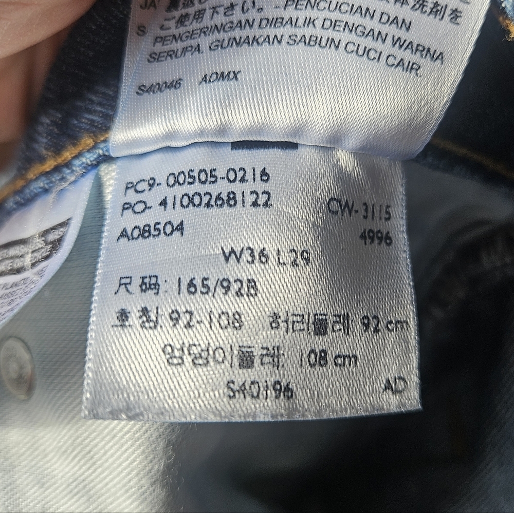 Levi's Men's Blue Jeans 36 × 29 - Picture 6 of 6